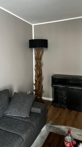 Customer photo review of Stehlampe Teakholz BLUMA  | Höhe 180 cm | inkl. Lampenschirm