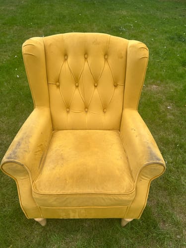 Customer photo review of Fabric Paint -- Mustard Yellow