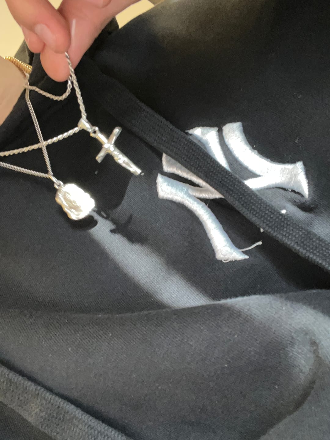 Customer photo review of Cross Minimal Pendant