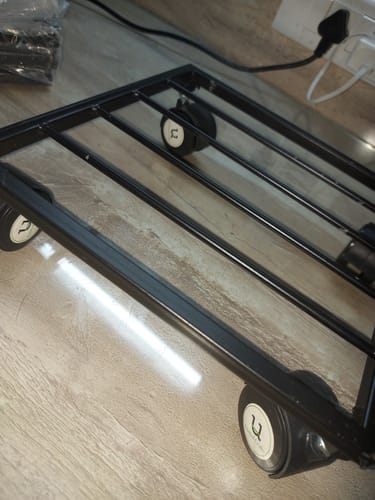 Customer photo review of United Crafts Rozy Wheel Pot Stands for Planters