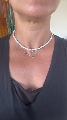 Customer photo review of Collana Chicco di riso