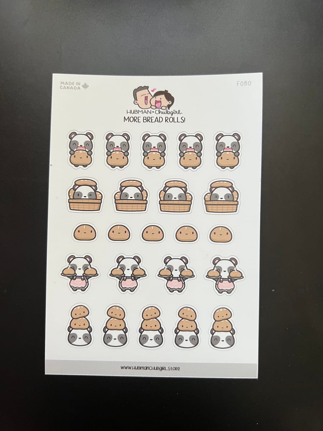 Customer photo review of More Bread Rolls! Planner Stickers