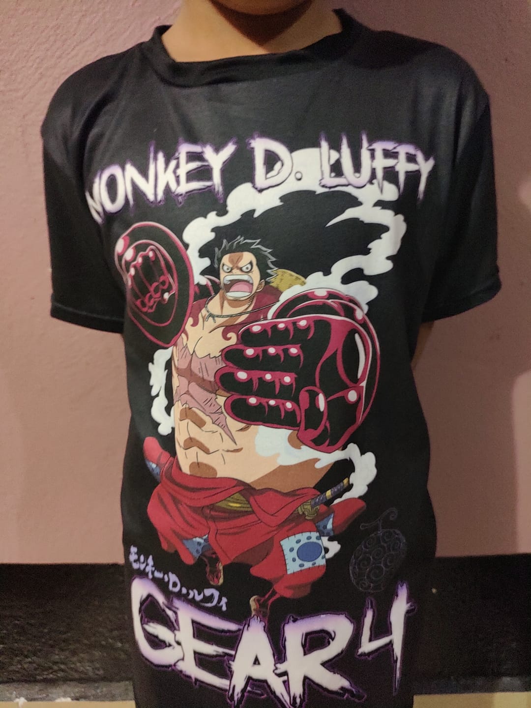 Customer photo review of Playera Pijama Luffy Gear Fourth