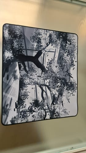 Customer photo review of Japanese Garden White | Mousepad