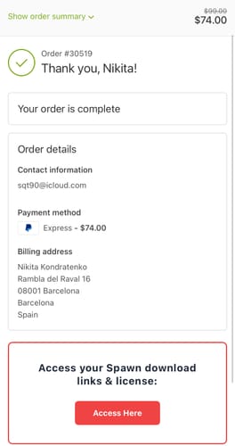 Customer photo review of Spawn Plugin