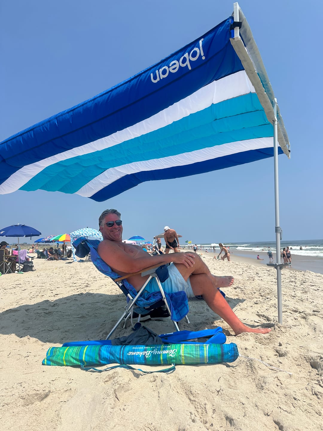 Customer photo review of ShadeSock - Wind-Inflating, Silent Beach Shade