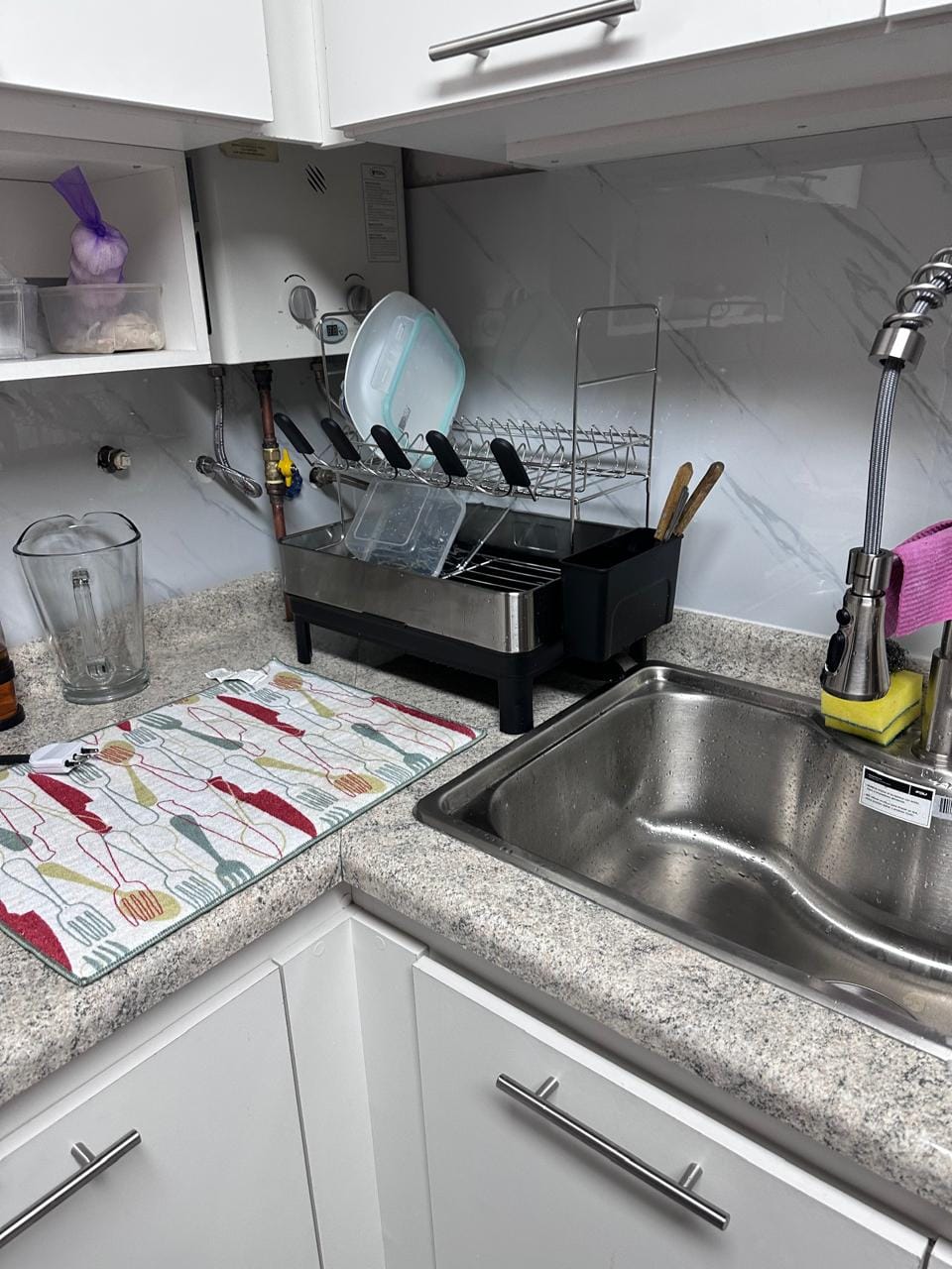 Customer photo review of Escurridor De Platos Inoxidable De 2 Niveles Organizador De Cocina