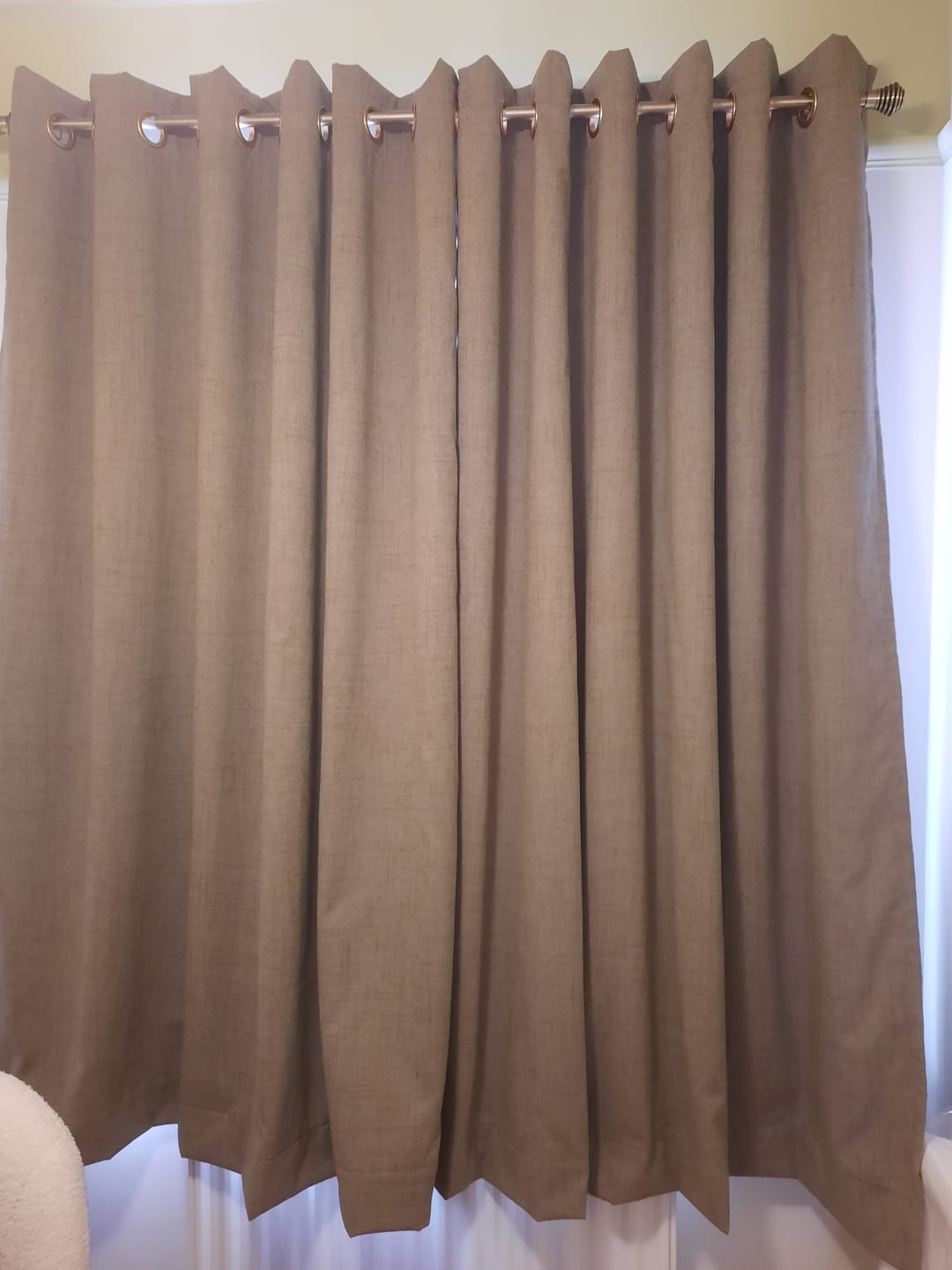 Customer photo review of Soft Textured Furnishing Fabric