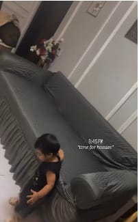 Customer photo review of DARK GREY TURKISH SOFA COVER