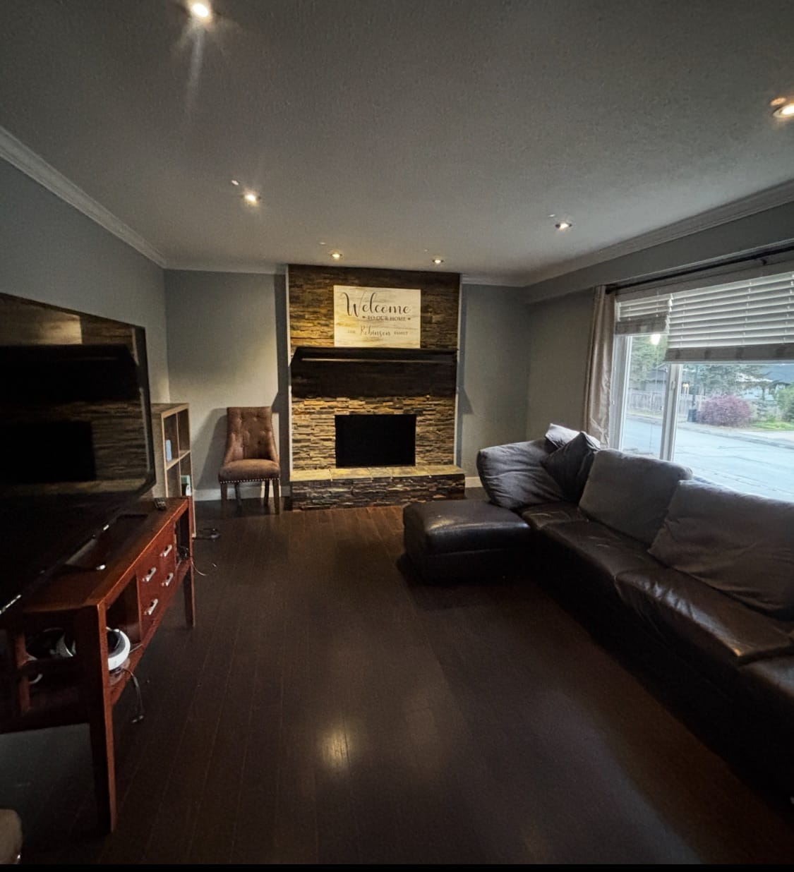 Customer photo review of Personalized "Welcome To Our Home" Premium Canvas