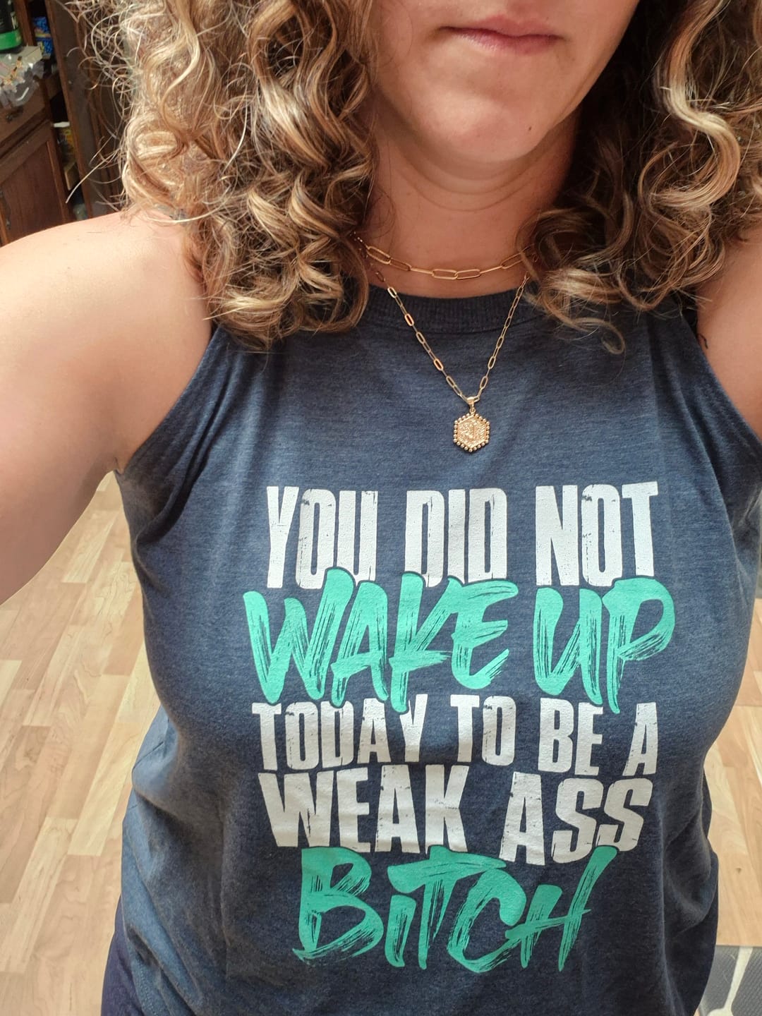 Customer photo review of You Did Not Wake Up... Rocker Tank