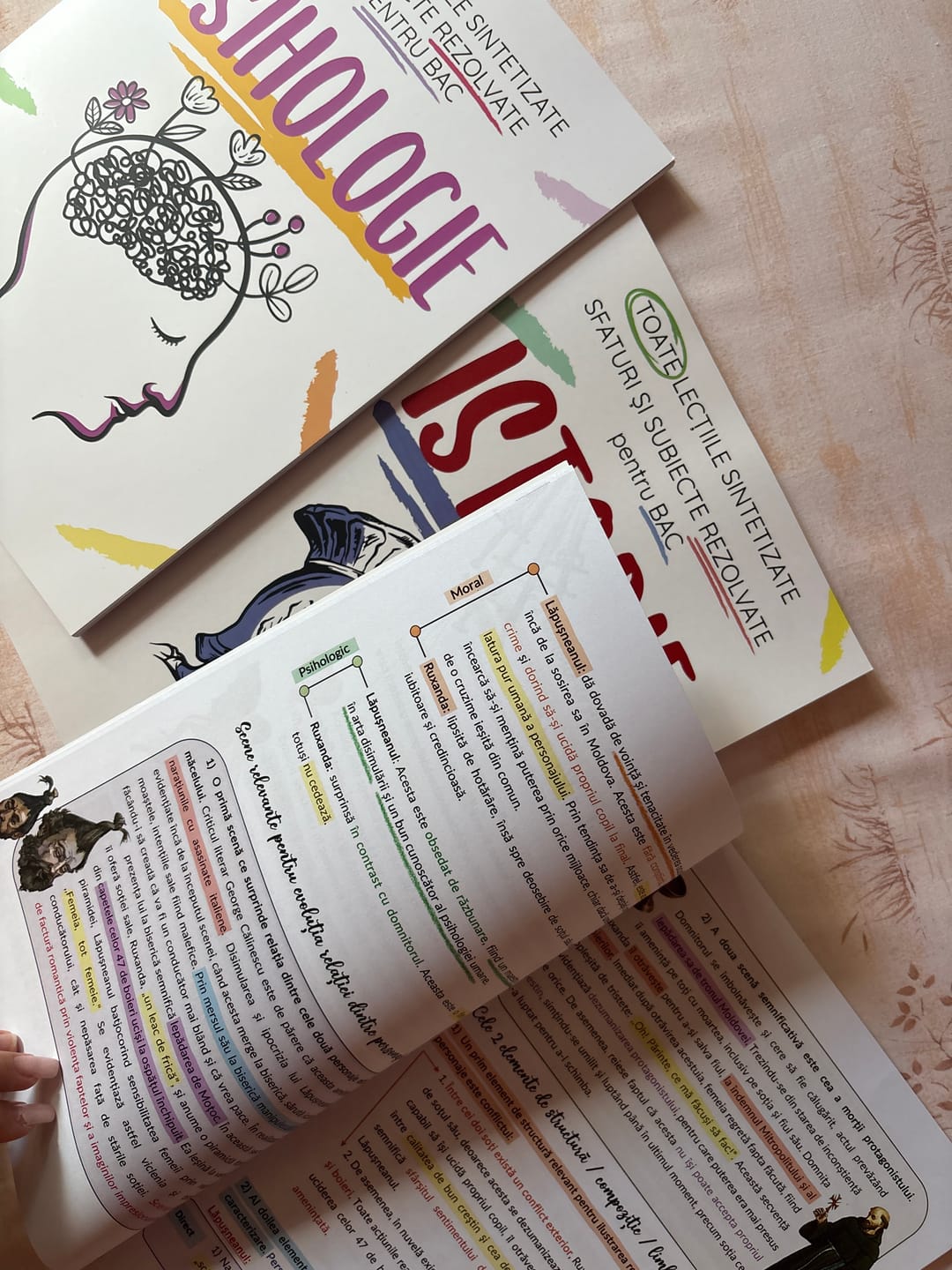 Customer photo review of Pachet Bacalaureat (Română + Istorie + Psihologie) Bacademia