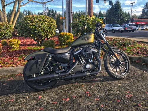 Customer photo review of H-D® Sportster Right Side Solo Bag - SR05