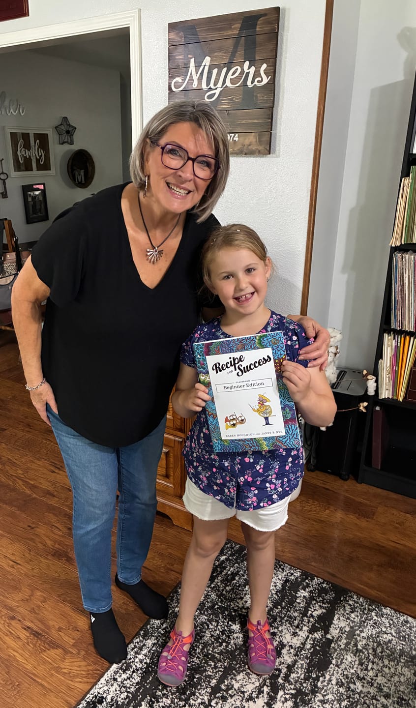 Customer photo review of Recipe for Success: Classroom Beginner Edition by Karen Houghton and Janet B. Nye