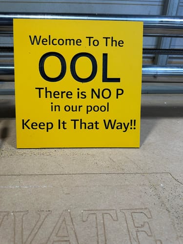 Customer photo review of ColorCore HDPE Plastic - Premium Multi-Layer Engravable Sheets