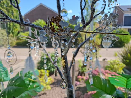 Customer photo review of Patreon Blossom suncatcher plant wands