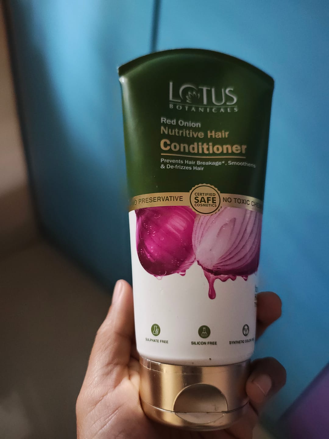 Customer photo review of Red Onion Nutritive Hair Conditioner