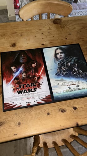 Customer photo review of Star Wars The Last Jedi Movie Poster