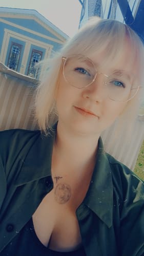 Customer photo review of Belle Eyeglasses