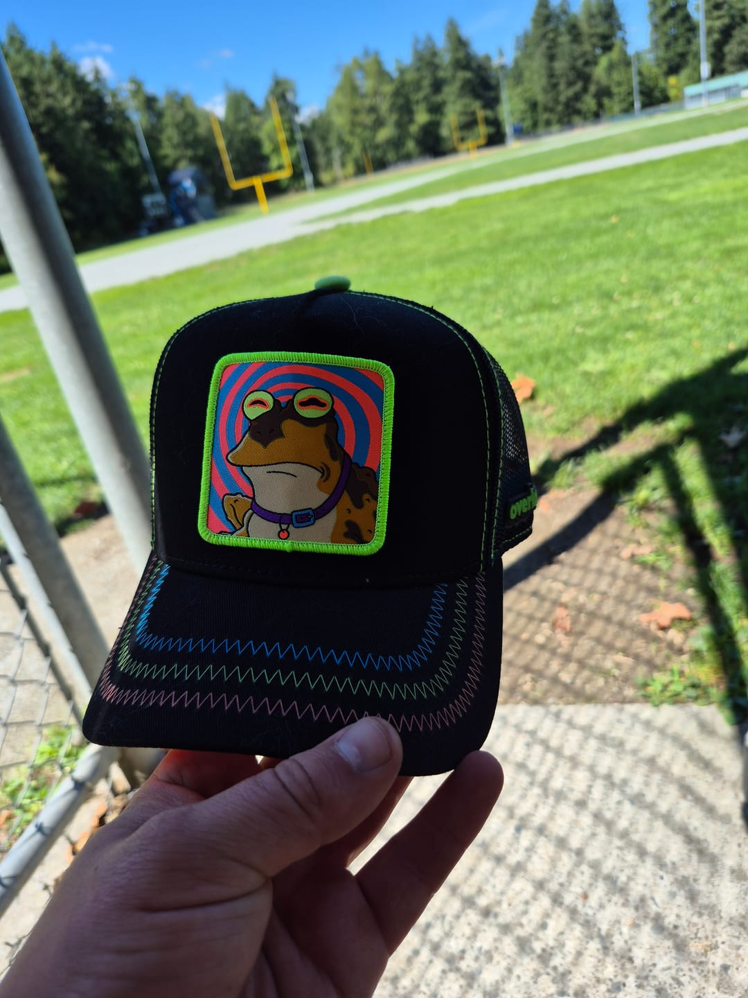 Customer photo review of OVERLORD X Futurama: Hypnotoad Trucker Cap