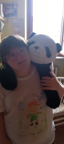 Customer photo review of Bambu™ the Panda Weighted Animal