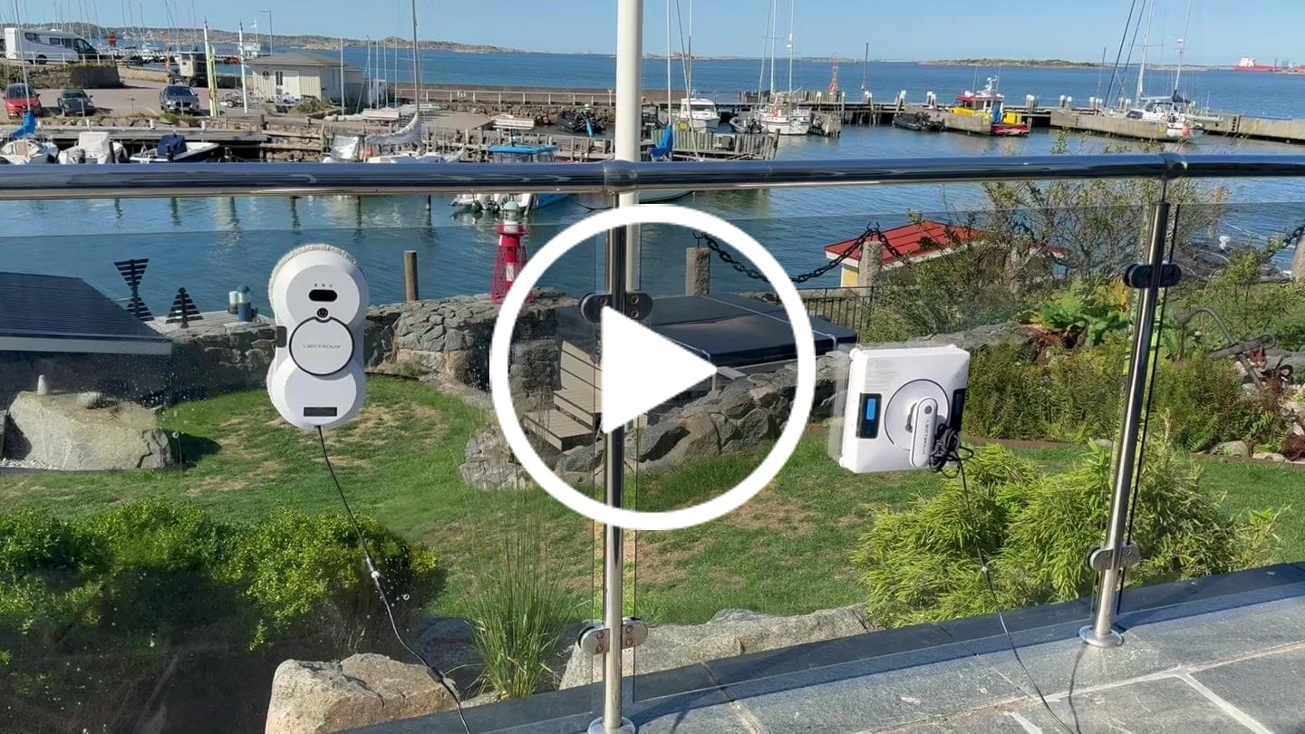 Customer video review of Fönsterputsrobot YW509 pro med sprayfunktion