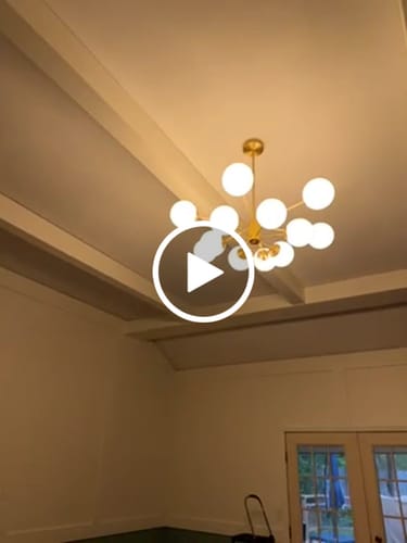 Customer video review of Opal Glass Globe Sputnik Chandelier