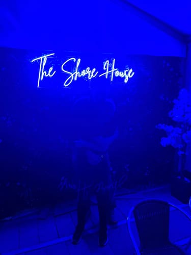 Customer photo review of Custom Neon: The Shore House
