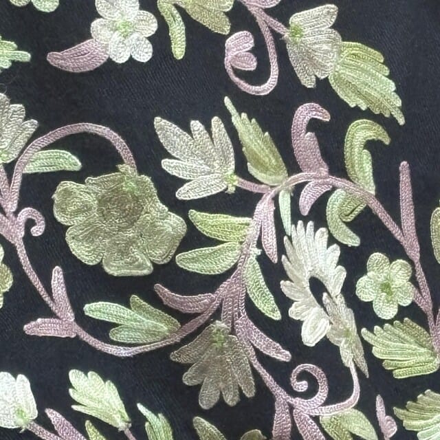 Customer photo review of Long Kashmiri Woolen Jacket with Floral Embroidery