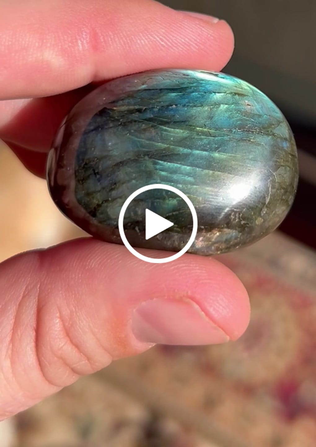 Customer video review of Labradorite Pocket Stone