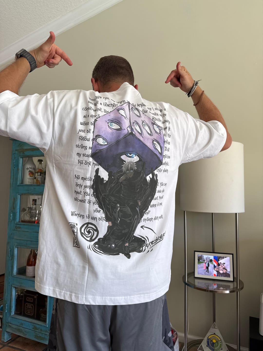 Customer photo review of The Strongest Oversize Tee