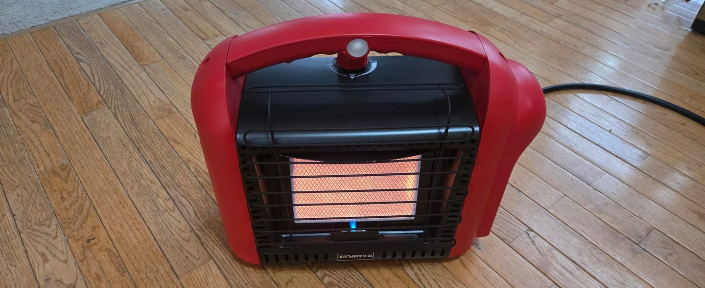 Customer photo review of Camplux Portable Propane Heater 12000 BTU