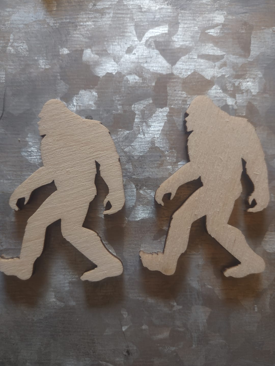 Customer photo review of Unfinished Wood Bigfoot Sasquatch Silhouette - Craft- up to 24" DIY