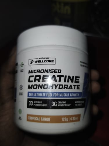 Customer photo review of Wellcore - Pure Micronised Creatine Monohydrate (122g, 33 Servings) Tropical Tango