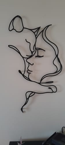 Customer photo review of Décoration Murale Métal - Amoureux des chats