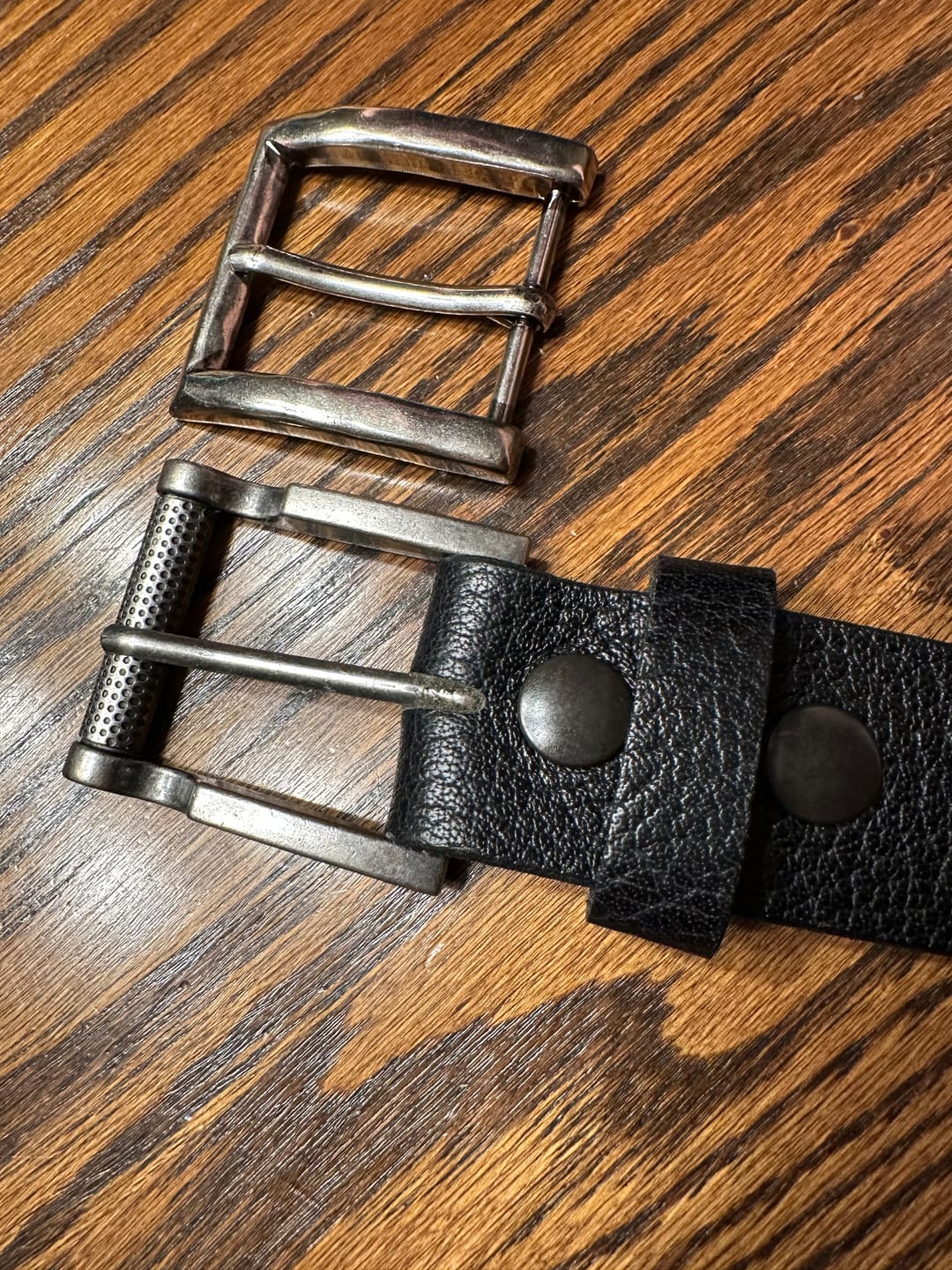 Customer photo review of The Maverick Belt - Extra Thick 100% American Pebble Grain Bison Leather Belt