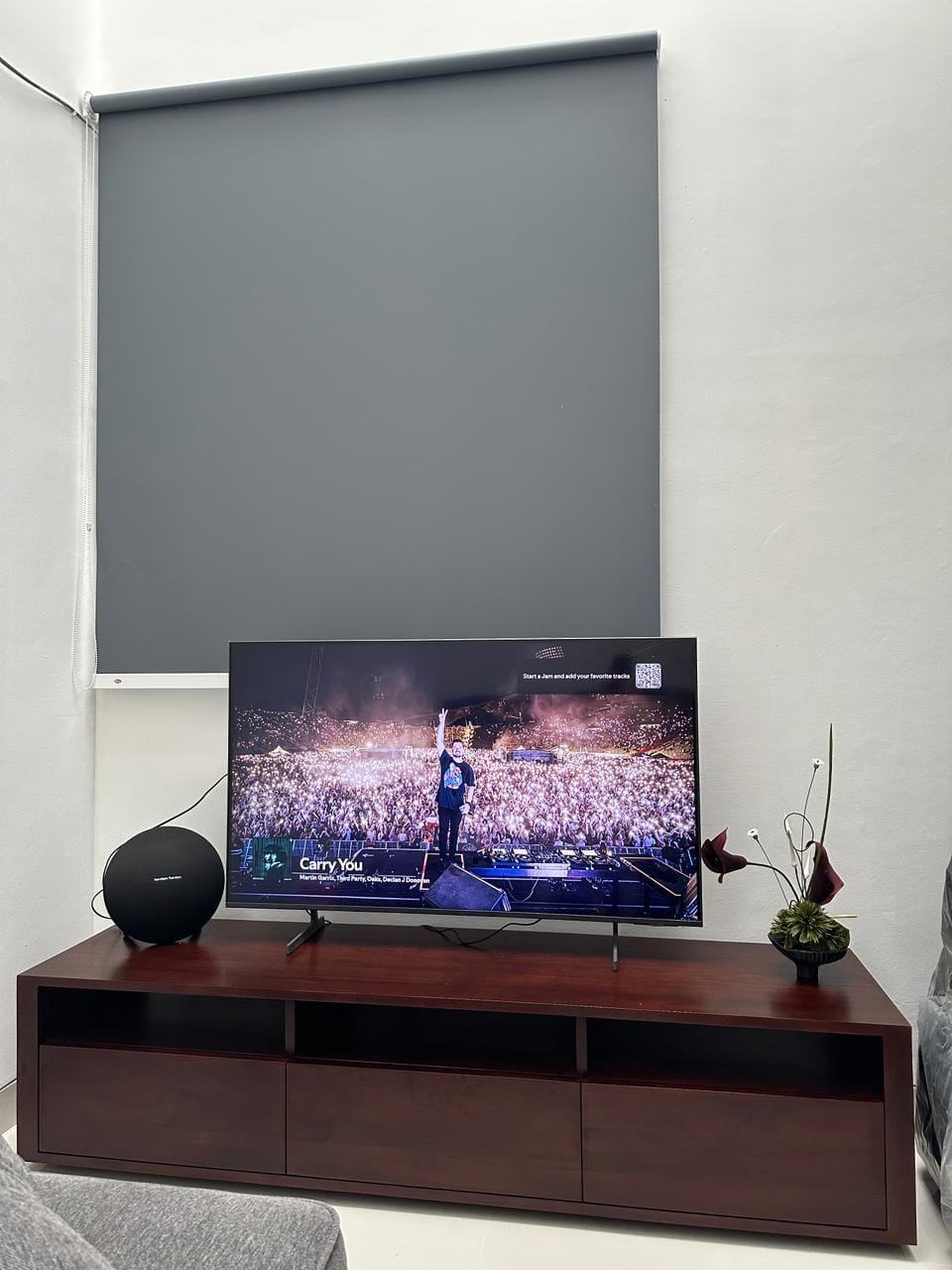 Customer photo review of Custom-Made | 180 cm Solid Teak Wood TV Stand