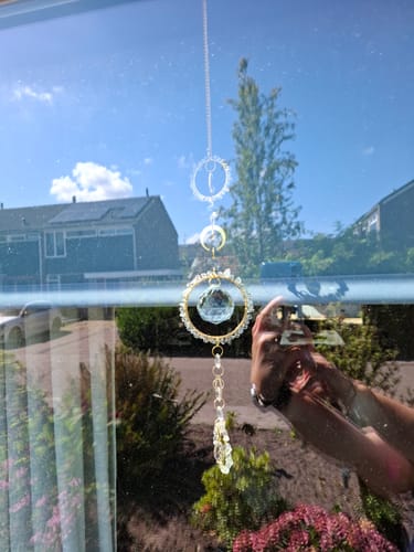 Customer photo review of Mini three star suncatcher DIY kit