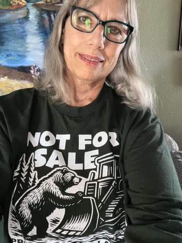 Customer photo review of Not For Sale Public Lands Bulldozer Long Sleeve Tee