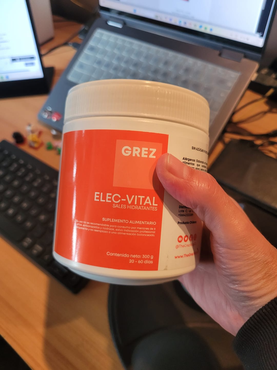 Customer photo review of ELEC-VITAL - Minerales electrolitos / Polvo 300g