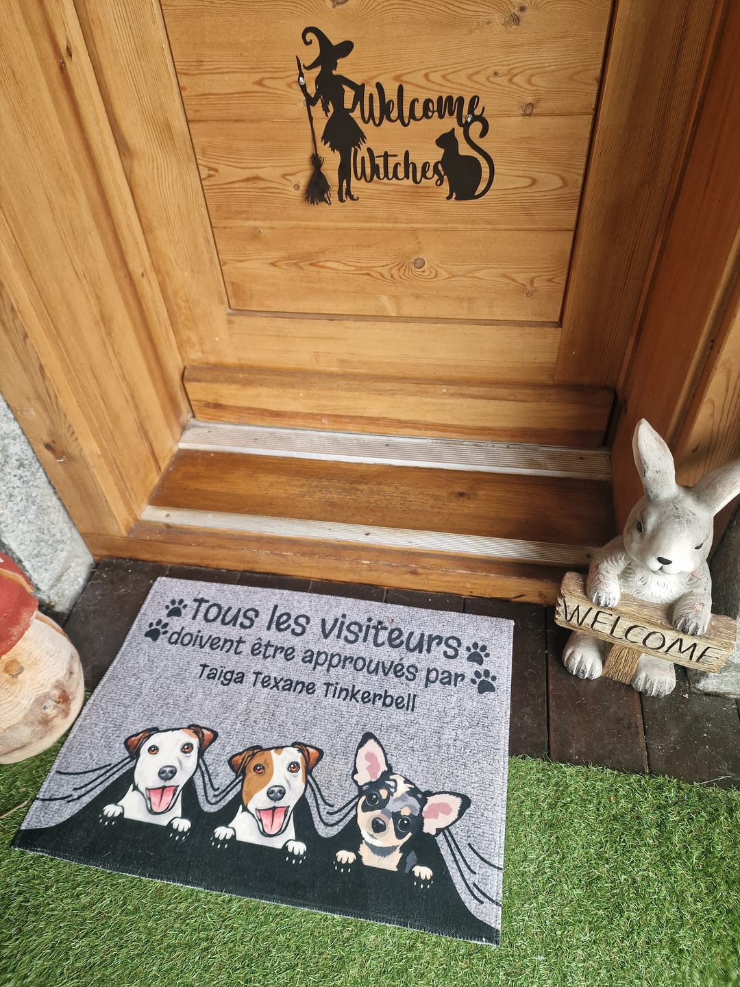 Customer photo review of Visiteur approuvé - Paillasson personnalisé