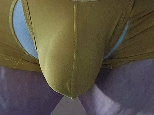 Customer photo review of 2 Pack Men's Large Pouch Casual Underwear