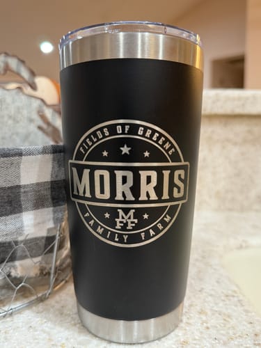 Customer photo review of (6 Pieces) Laser Engraved Tumbler | 20 oz