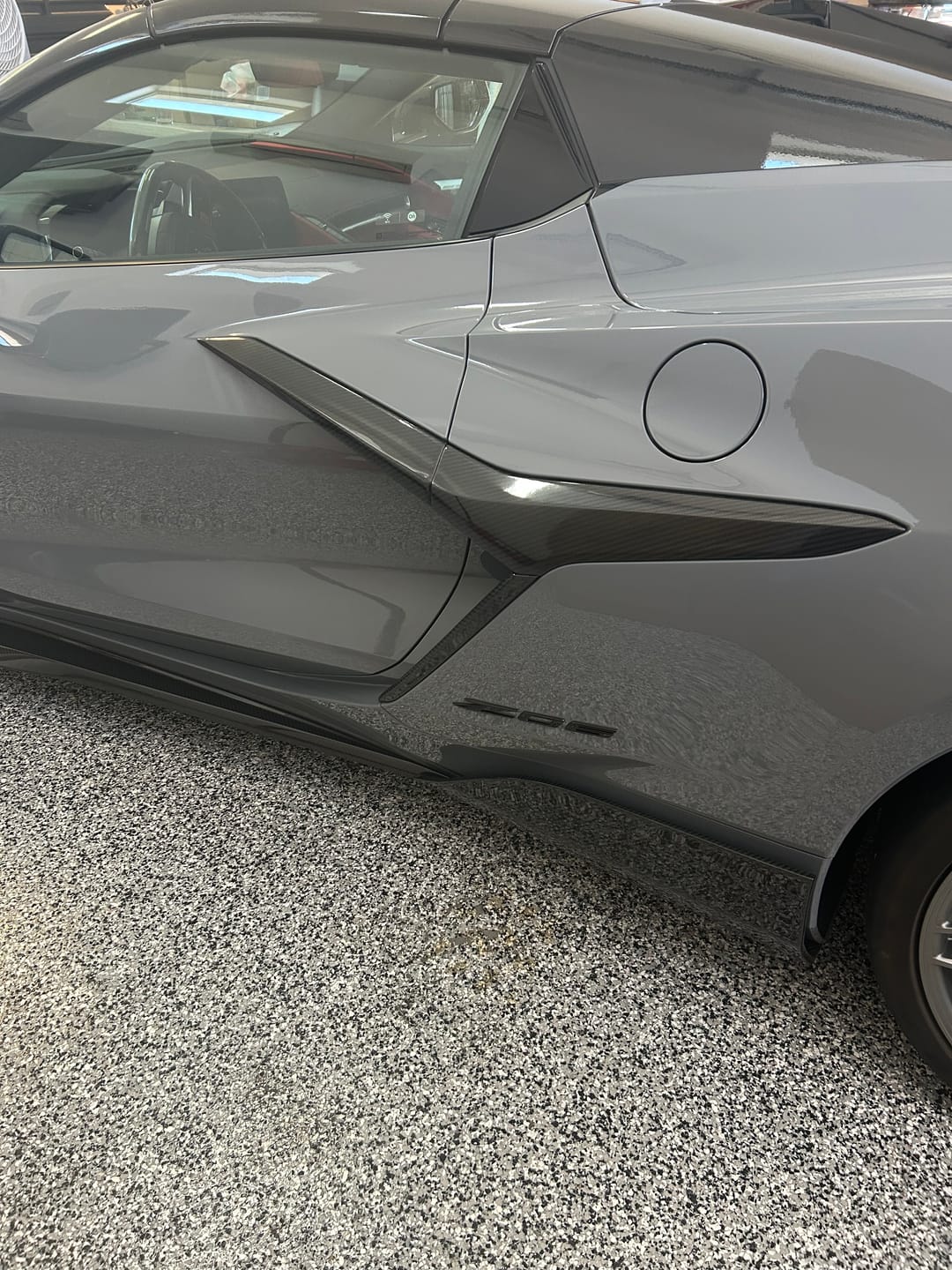 Customer photo review of Chevrolet Corvette C8 Z06 Side Door Garnish