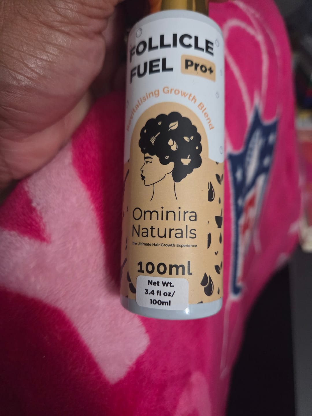 Customer photo review of Follicle Fuel Pro+ – Hair Growth Potion (Extra Strength)