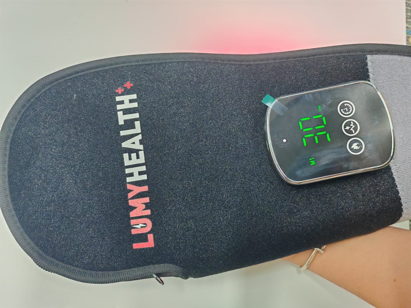 Customer photo review of LumyHealth Red & Infrared Light Therapy Glove