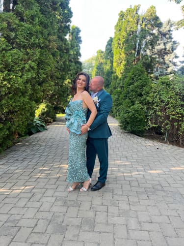 Customer photo review of Rochie Belize midi cu mâneci detașabile și aplicații paiete și sclipici