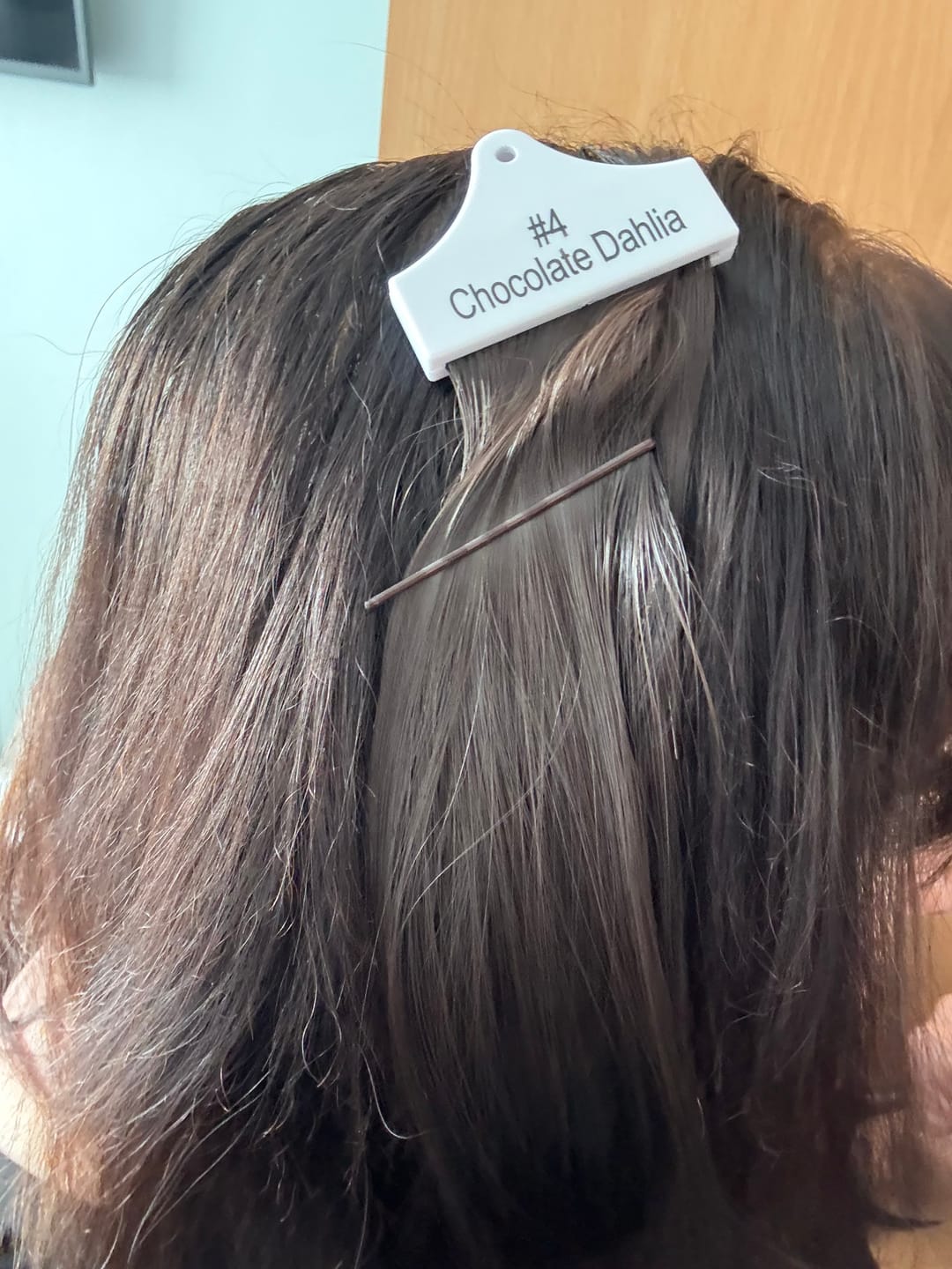 Customer photo review of Heat Resistant Colour Sample #4 Chocolate Dahlia