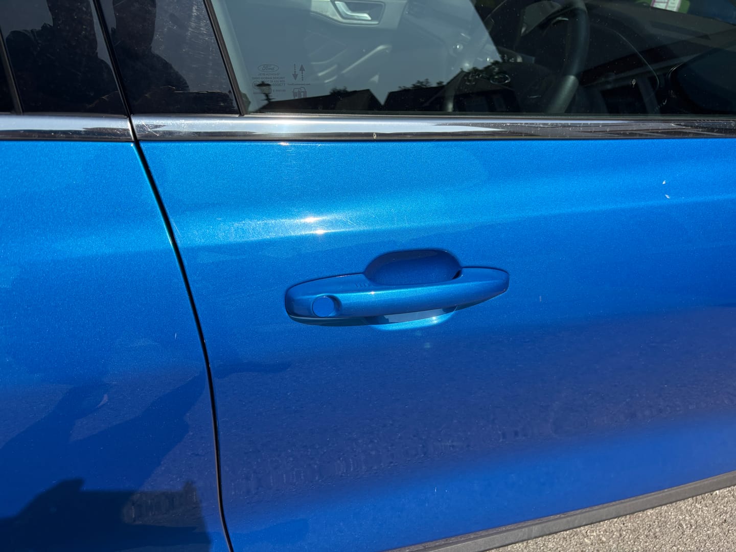 Customer photo review of Door Lock Barrel Blanking Plate - Mk2/2.5/3/3.5/4/4.5 Focus / Mk7/7.5 Fiesta (Painted)