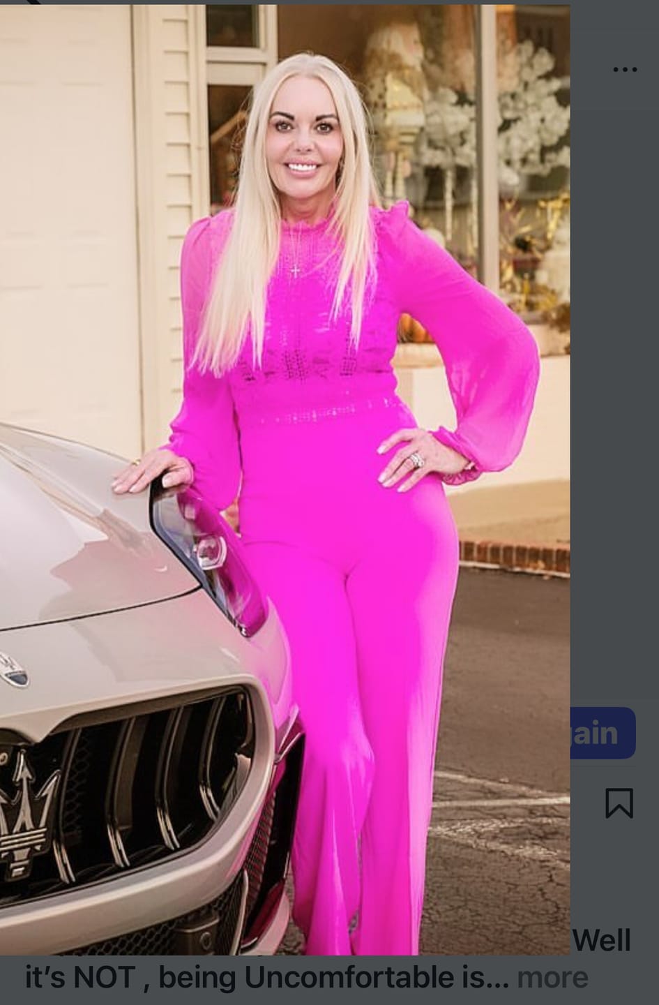 Customer photo review of Nerine Crochet Lace Mesh Jumpsuit - Kelly Green